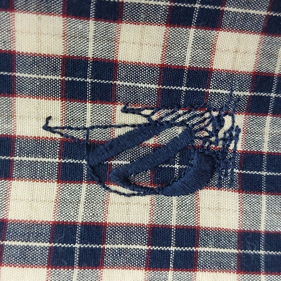 Nautica Men's Medium Plaid Button Down Long-Sleeve Shirt - Picture 6 of 8